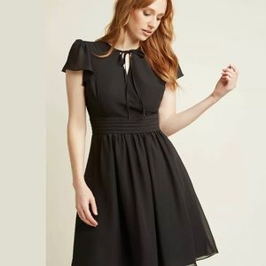 Modcloth Black Midi Dress